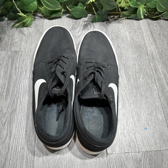 Nike Zoom Stefan Janoski Canvas SB Black White Skate Sneakers Size 13 - Picture 6 of 10